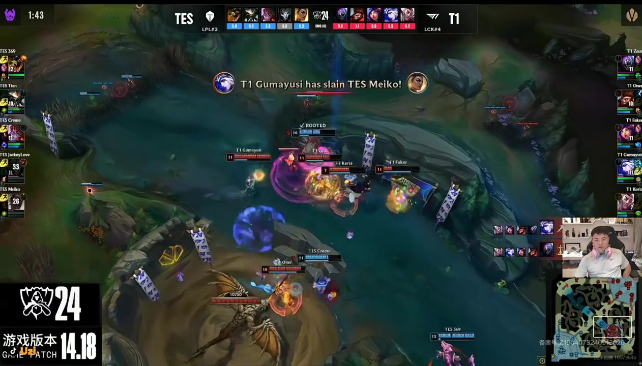 Uzi：史森明刚刚说这波烬不被开TES就能赢，然后烬就被开了